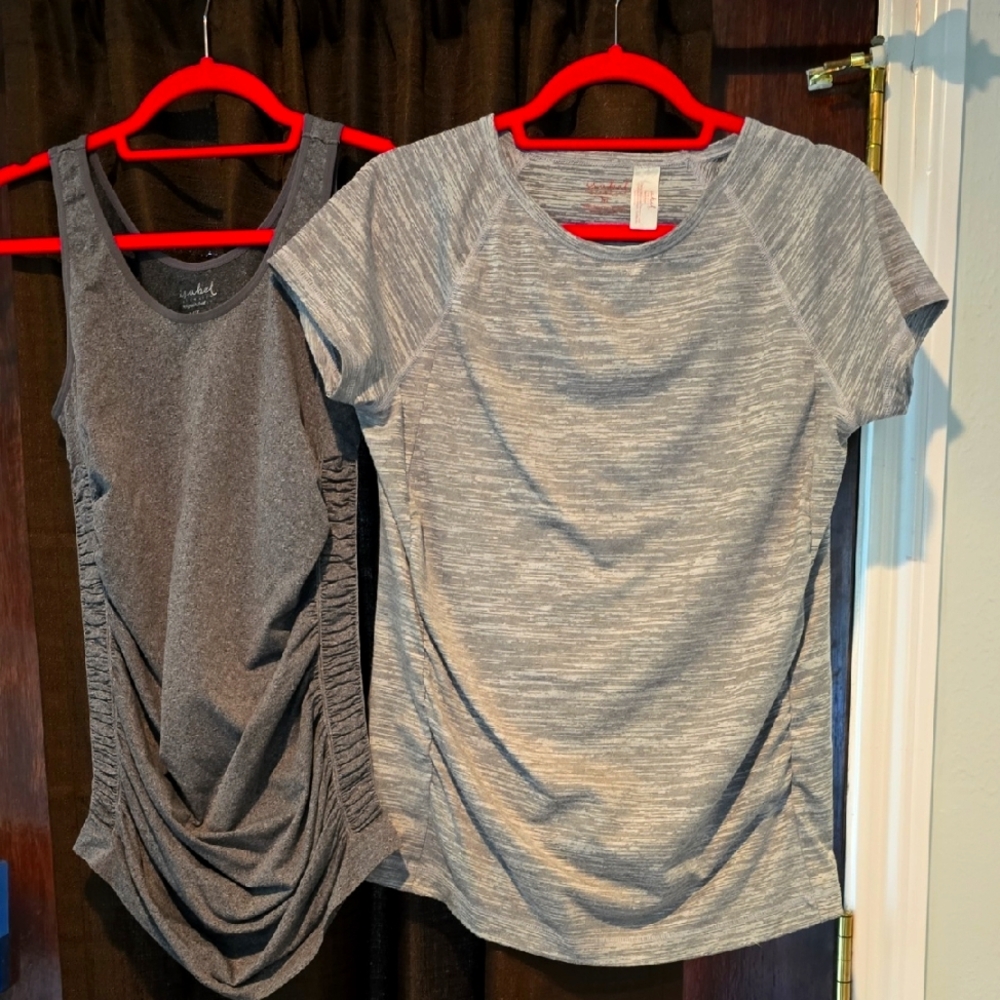 Ingrid & Isabel Gray Maternity Workout Pair